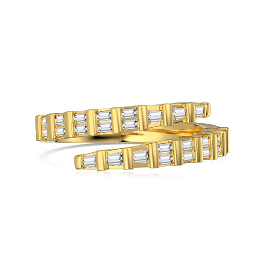 Two-Tailed Ring - 18k Gold Plated