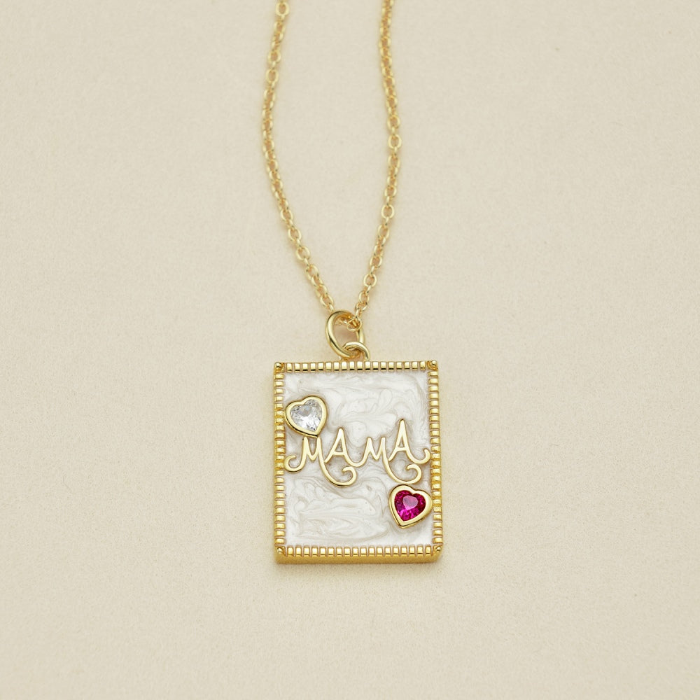 Mama Charm Pendant Necklace