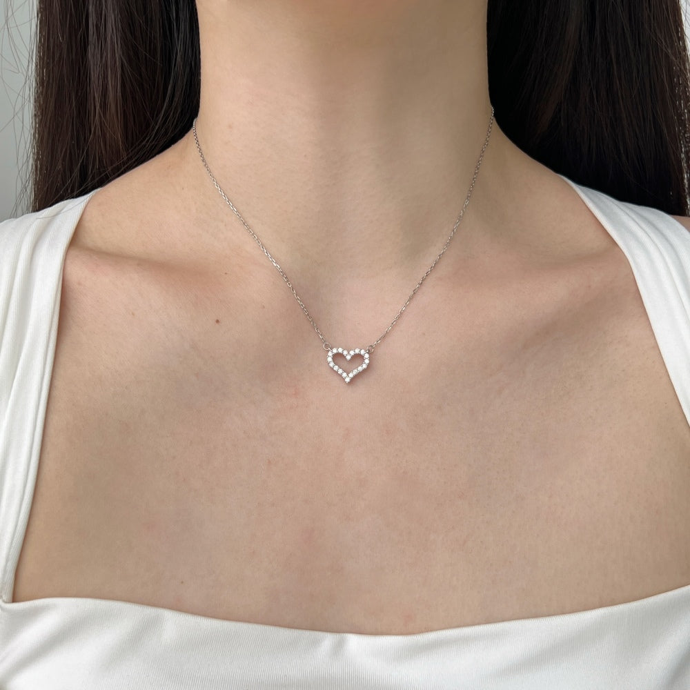 Open Heart Necklace