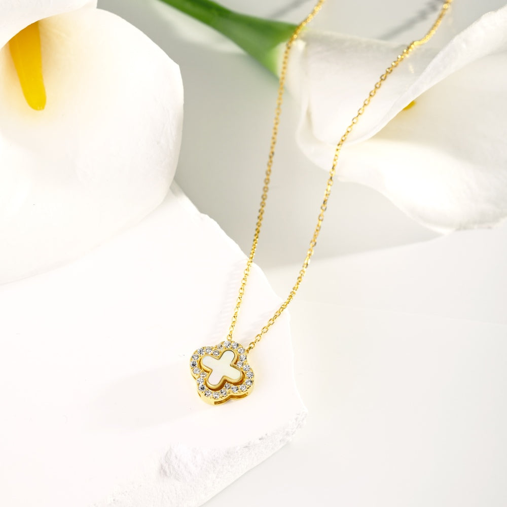 Four Ways Detachable Clover Pendant Necklace