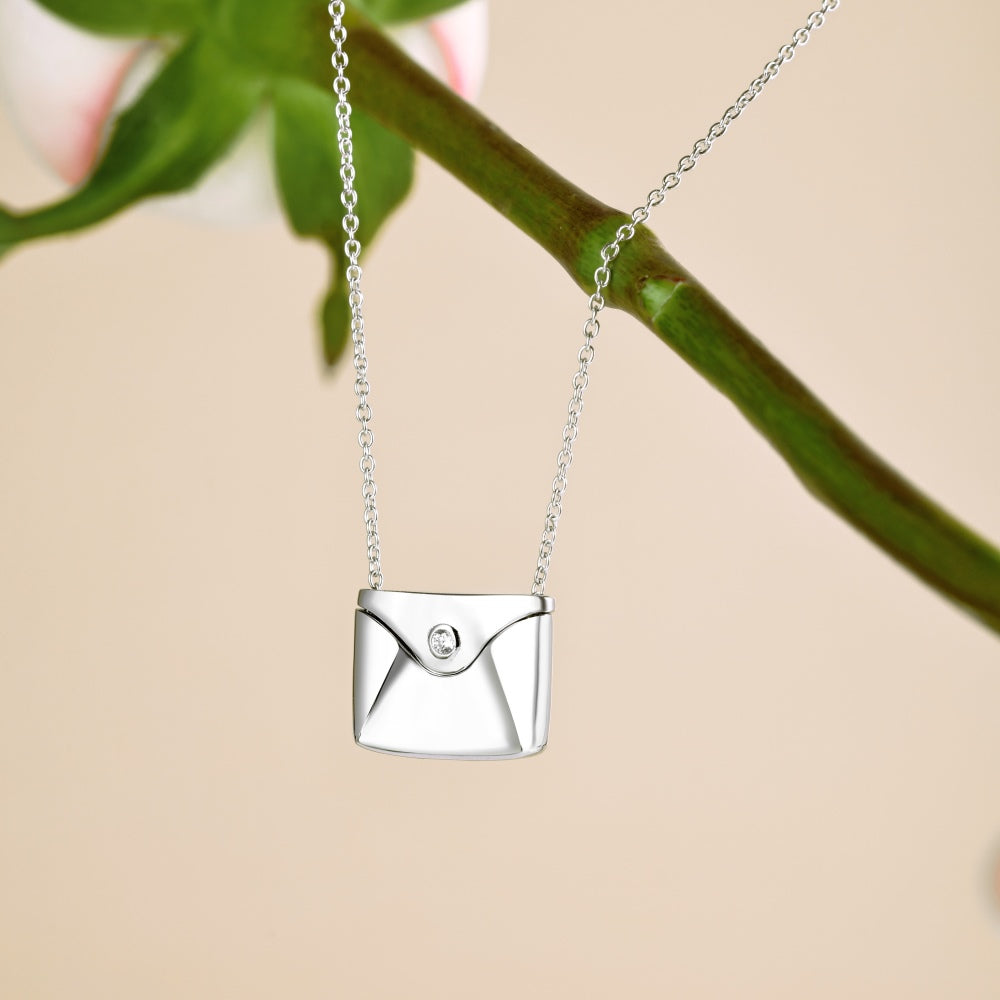 Envelope Bag Pendant Necklace