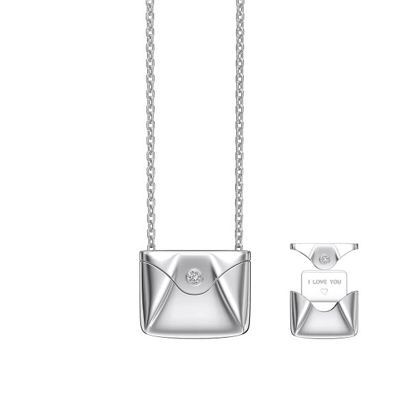 Envelope Bag Pendant Necklace