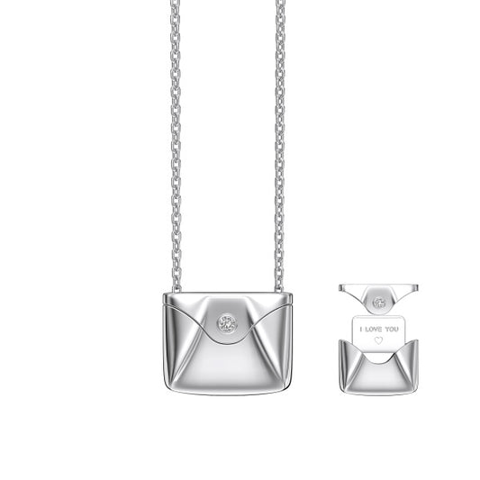 Envelope Bag Pendant Necklace