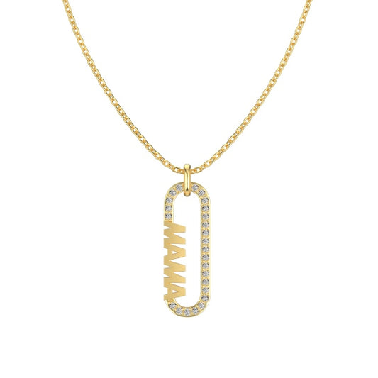 Mama Clip Charm Necklace