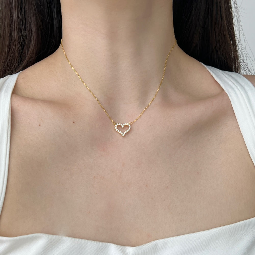 Open Heart Necklace