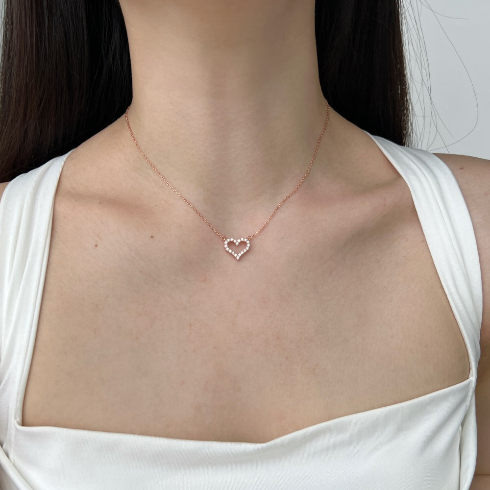 Open Heart Necklace