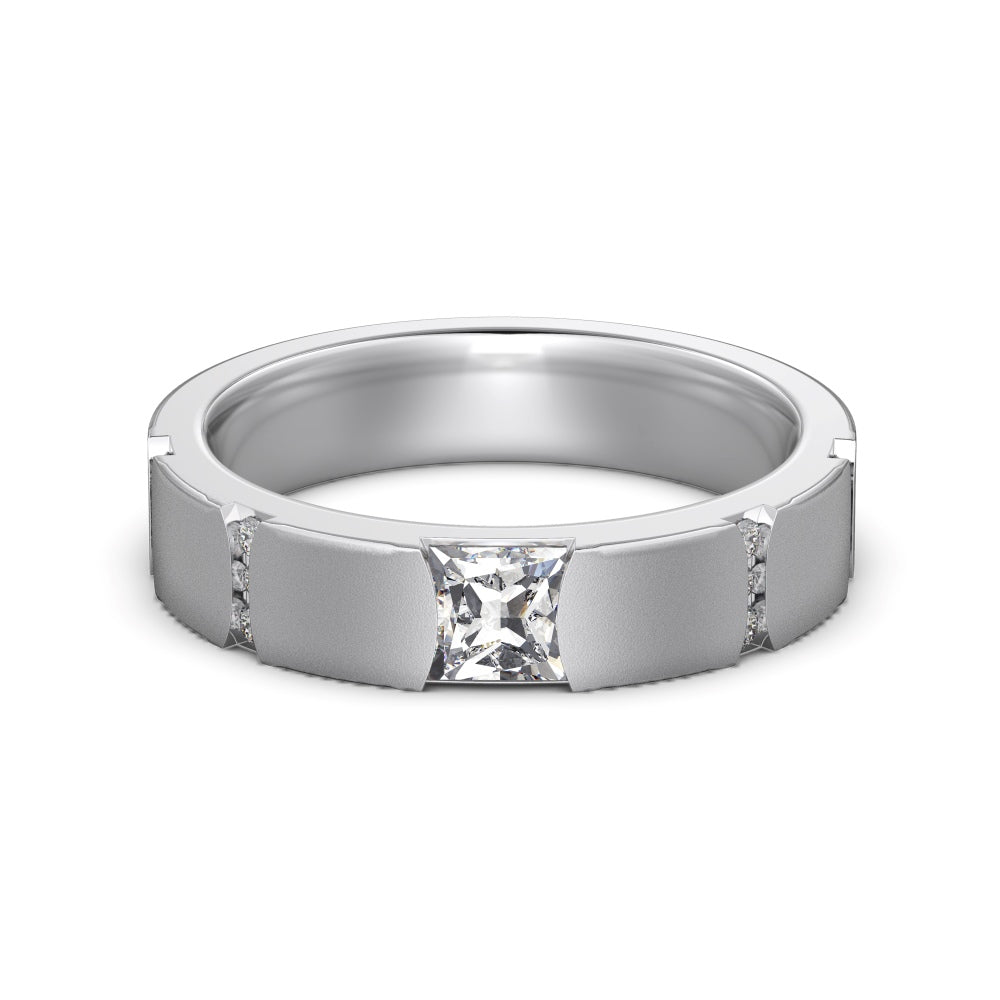 Solitaire Wedding Band