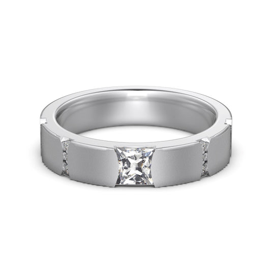 Solitaire Wedding Band