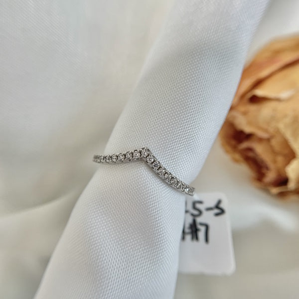 Wishbone Half Eternity Ring